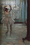 Dance doing pose Edgar Degas